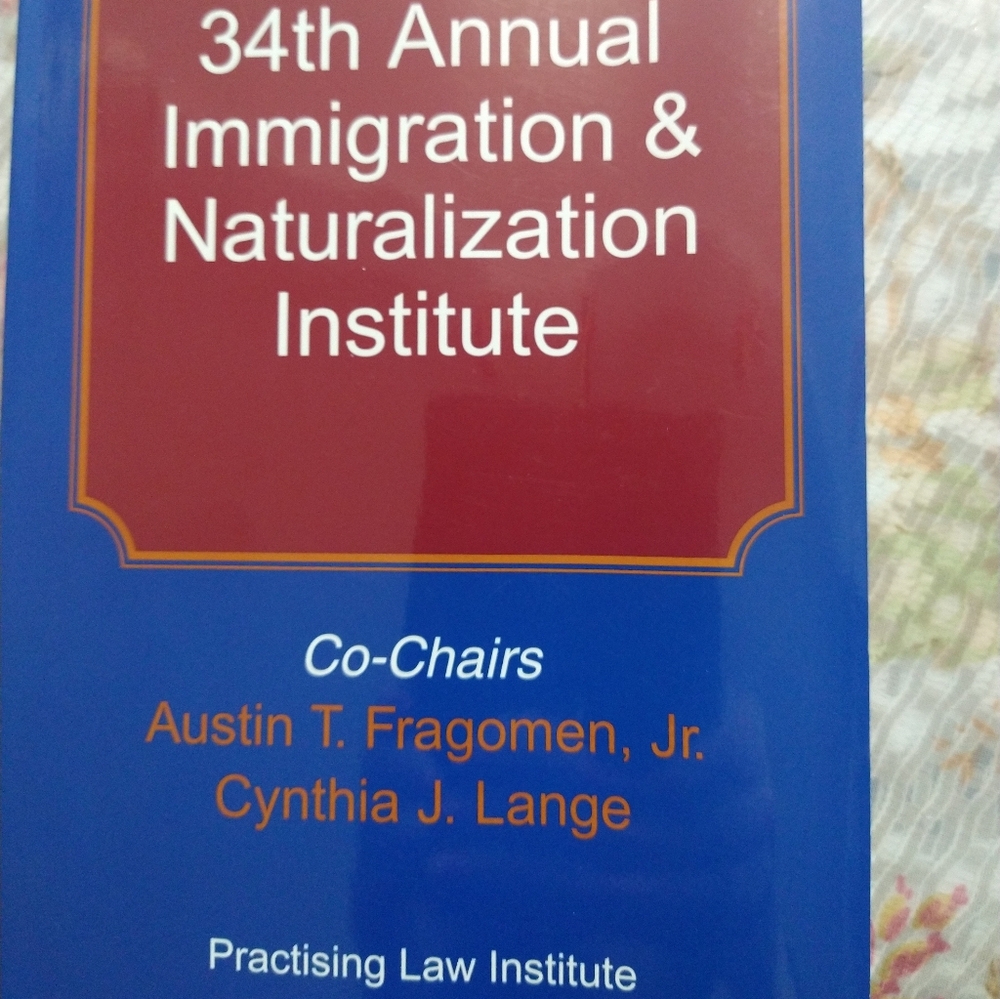 Softcover Law Book On Immigration